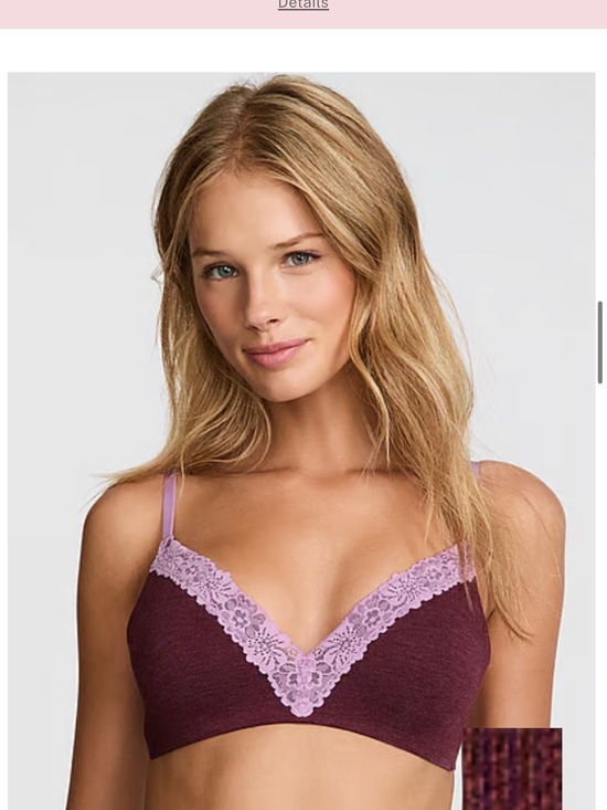 PINK Victoria's Secret Other - PINK Victoria's Secret Plum and Lavender Lace Bralette